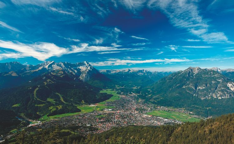 Gapa Sommerpanorama Gross 300dpi Gross Markt Garmisch Partenkirchen Marcgilsdorf