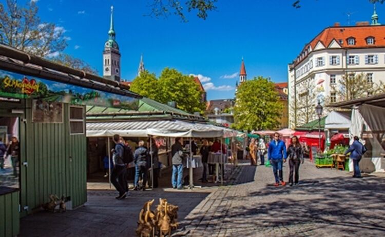 Nr 2042s Viktualienmarkt Muenchen Foto Werner Boehm